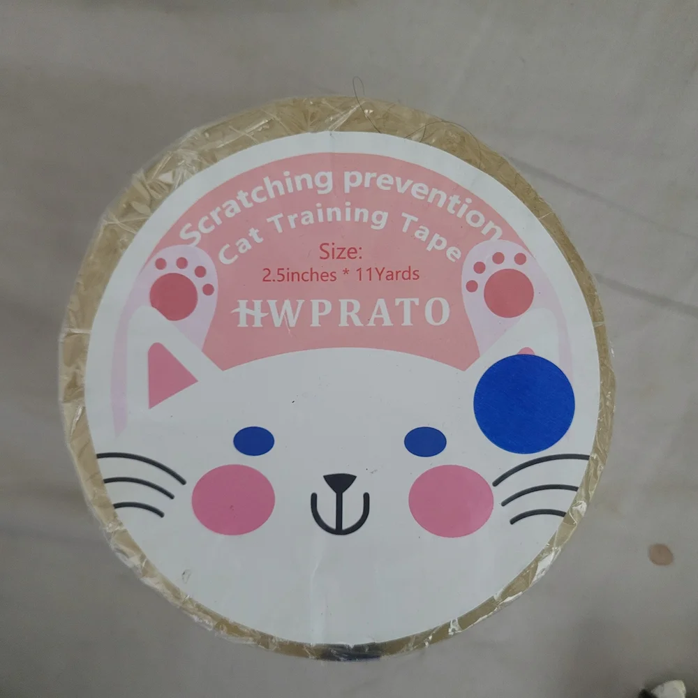 HWPRATO Cat Scratching Prevention Training Tape - Pink & White